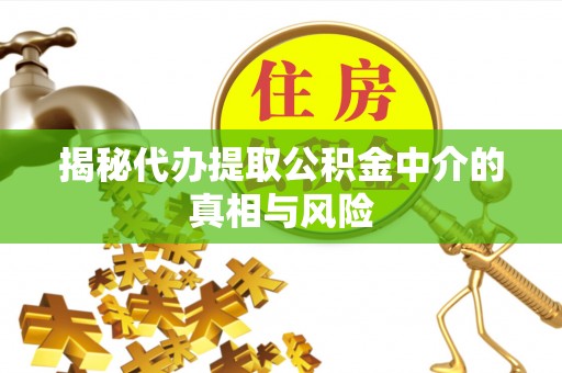 高安揭秘代办提取公积金中介的真相与风险