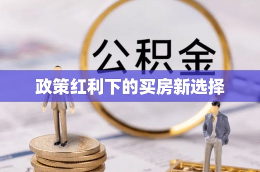 高安政策红利下的买房新选择