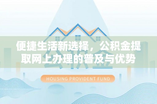 高安便捷生活新选择，公积金提取网上办理的普及与优势