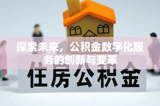 高安探索未来，公积金数字化服务的创新与变革