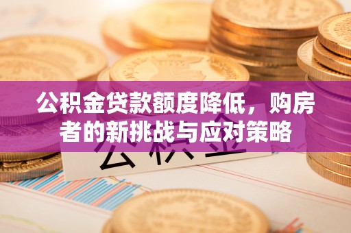 高安公积金贷款额度降低，购房者的新挑战与应对策略